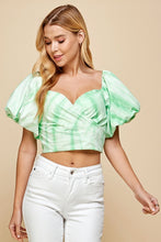 Womens Tie Dye Cropped Top