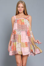 Ruffle Shoulder Strap Tiered Mini Dress