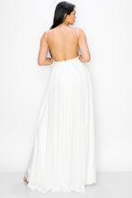 White  Maxi Dress Crochet Upper Body Open Back Elastic W