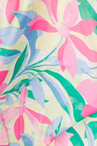 Pink Blue Printed Woven Maxi Dress