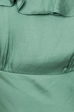 Green Sleeveless Slip Midi Dress