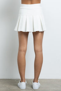 White Ponte Tennis Skirt