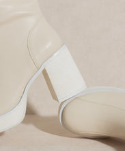 Beige Platform Short Boots