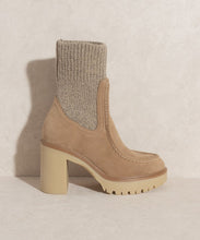 Khaki Oasis Society Melanie - Platform Sock Boots