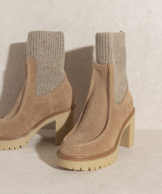 Khaki Oasis Society Melanie - Platform Sock Boots
