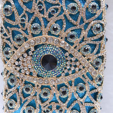 Evil Eye Rhinestone Evening Bag