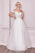 Off White Lace Off The Shoulder Bridal Gown