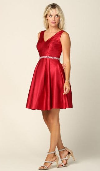 Red Party Dress, Short Dress