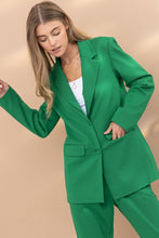 Kelly Green Blazer with Pants Set
