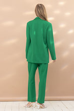 Kelly Green Blazer with Pants Set