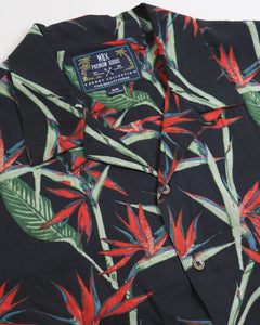Black Tropical Camp Shirt