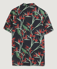 Black Tropical Camp Shirt