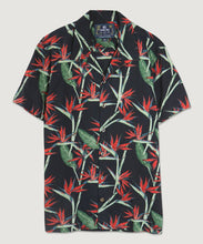 Black Tropical Camp Shirt