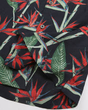 Black Tropical Camp Shirt