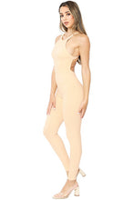 Cream Sleeveless Jumpsuit