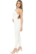 Off White Sleeveless Jumpsuit