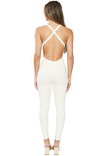 Off White Sleeveless Jumpsuit
