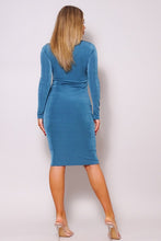 Blue Full Potential Sexy Slinky Dress