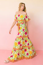 Pink Printed Woven Maxi Dress