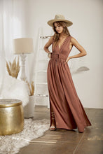 Cinnamon Double Waist Strap Pleated Jumpsuit