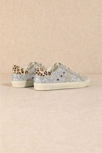 Silver Fashion Leopard Sneakers