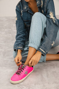 Hot Pink Fashion Sneakers