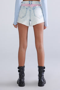 Acid Wash High Rise Shorts