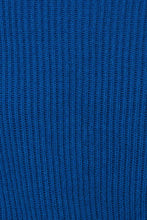 Blue Turtle Neck Power Shoulder Sweater Vest