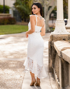 White Thalia Midi Dress