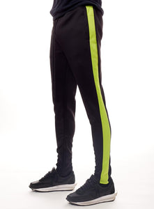 Black/Lime Men's Track Pants