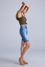 Medium Blue High Rise Bermuda