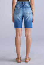 Medium Blue High Rise Bermuda
