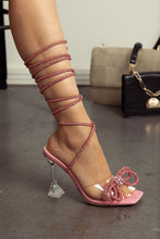 Pink Glitter Rope Heels