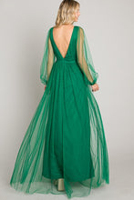 Kelly Green Mesh Long Dress