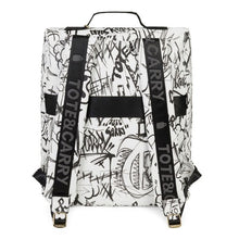 White Graffiti Backpack