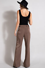 Dark Brown  Straight Leg Pants