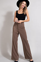 Dark Brown  Straight Leg Pants