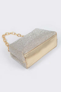 Gold Rhinestone Party Clutch