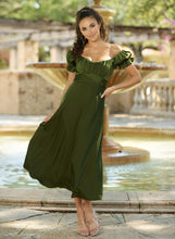 Olive Maldives Midi Dress