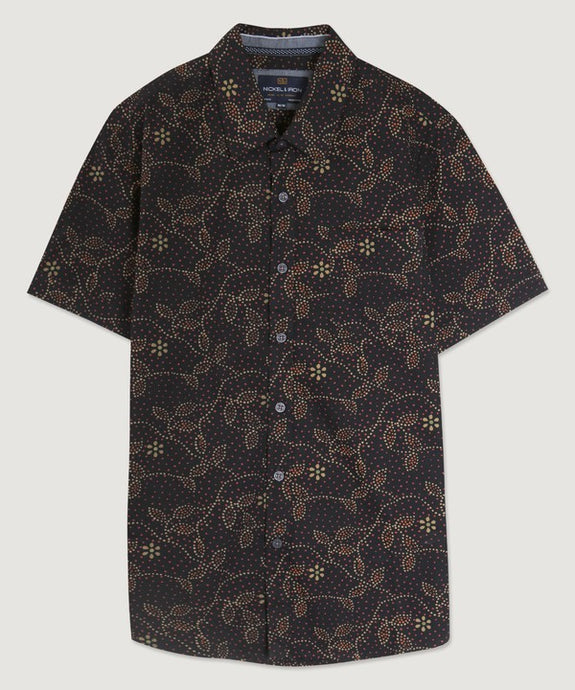 Black Curling Vines Shirt