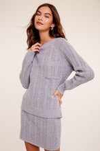 Heather Grey Softie & Cozy Sweater Weaved Sets