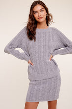 Heather Grey Softie & Cozy Sweater Weaved Sets