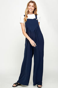 Navy Solid Overall