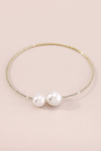 Gold Elegant Big Pearls Collar Necklace