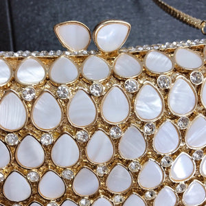 Teardrop Shaped Shell Evening Bag