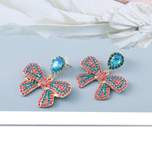 Bow Rhinestone Earrings