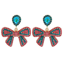Bow Rhinestone Earrings