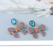 Bow Rhinestone Earrings
