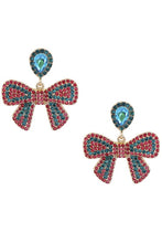 Bow Rhinestone Earrings
