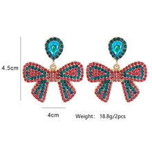Bow Rhinestone Earrings